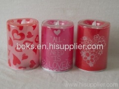 Plastic Valentine LED Candle Lights