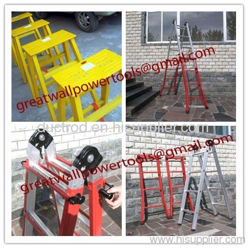 FRP Square Tube A-Shape insulated ladders,Single step extension FRP ladder