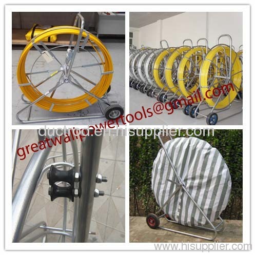 Material Fiberglass duct rodder,Length 50m 100m 200m duct rodder