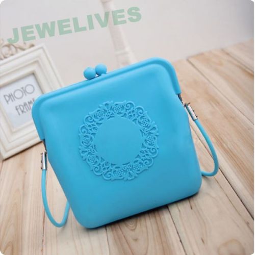 Jewelives Rubber Cosmetic Purse in Pop selling