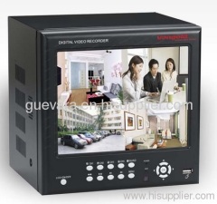 4CH H.264 DVR With 8 Touch Digital TFT Monitor