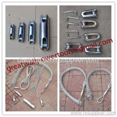 Non-conductive cable sock,Fiber optic cable sock,Pulling grip,Cable Pulling Sock