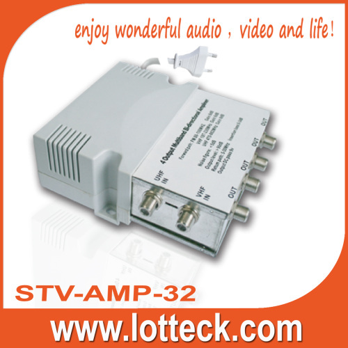 4 way multiband CATV amplifier