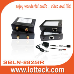 300m L/R Audio +IR extender over lan cable Cat5/5e/6