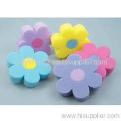 flower shape bath cleaning sponge