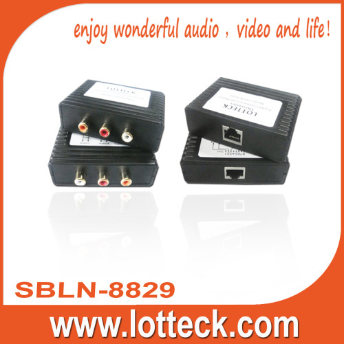 300m Digital Audio+L/R extender over lan cable Cat5/5e/6