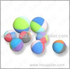 round and colorful sponge balls