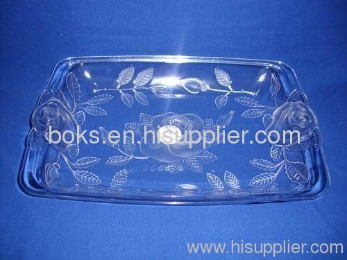 transparent Plastic Fruit Plate Tray