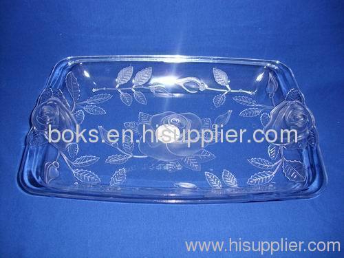 transparent Plastic Fruit Plate Tray