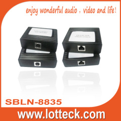 150m/480P S-Video extender over lan cable Cat5/5e/6