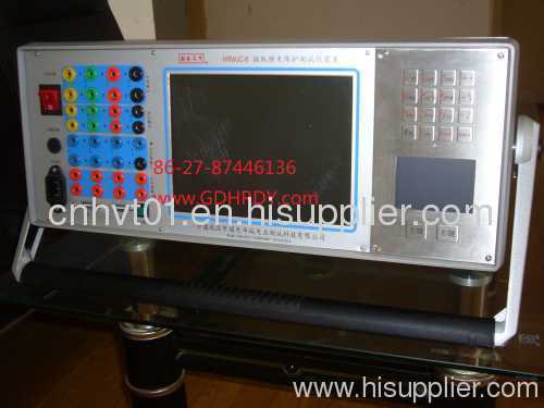 (6-phase of voltage 6-phase of current )Computer relay tester