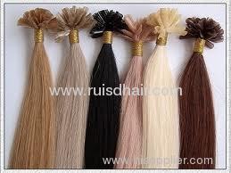 MOQ 1pcs100% brazilian remy hair prebonded V tip hair