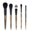 Innovative New Products 5pcs makeup brush set with colorful wooden handle