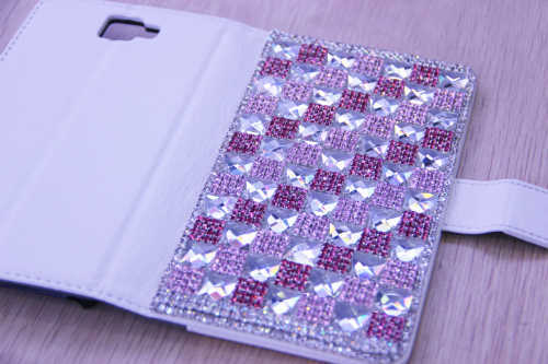 for iphone 5 shiny grid diamond pattern case