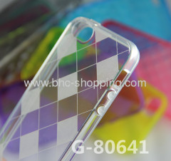 High Quality Tilt Grid Pattern TPU Cover for iPhone 5