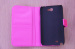 for iphone 5 shiny grid diamond leather pattern case with card holder