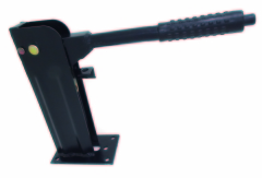 brake control lever for snow clearing machines