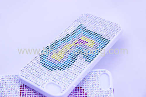 heart-shape diamond pattern case for iphone 5