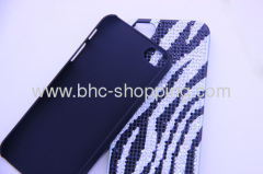 zebra stripe pattern diamond case for iphone 5