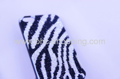 zebra stripe pattern diamond case for iphone 5