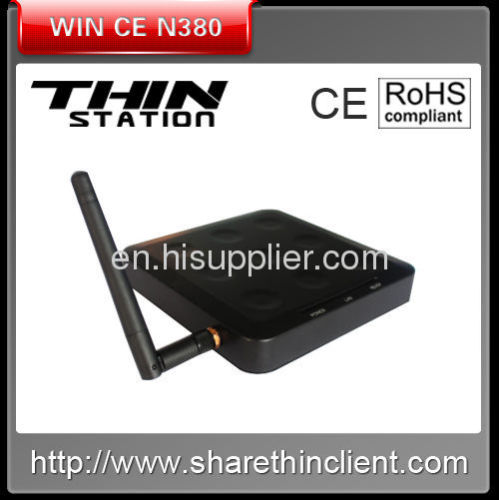 Thin client WIFI ,3USB2.0,n380w standard use with host ,VGA,HDMI support 1440*900,24bit 