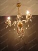 3 bulb candle chandelier lamp, crystal candle chandelier