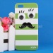 Moustache Style Hard Plastic Back Cover Separable Case Protective for iPhone 5