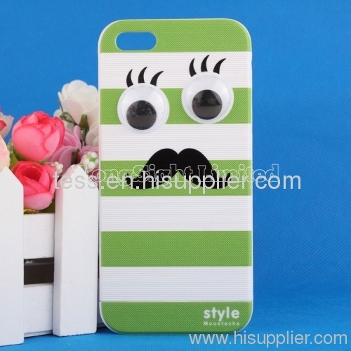 Moustache Style Hard Plastic Back Cover Separable Case Protective for iPhone 5