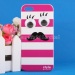Moustache Style Hard Plastic Back Cover Separable Case Protective for iPhone 5