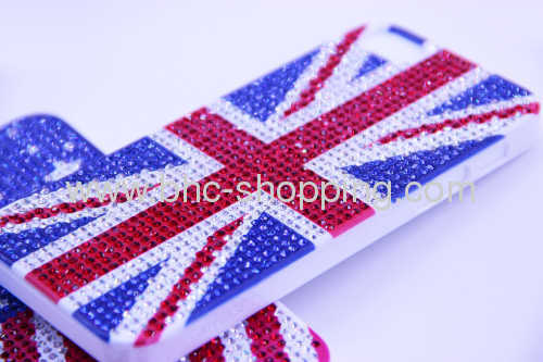 for iphone 5 flag diamond pattern skin