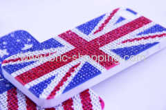 for iphone 5 flag diamond pattern skin