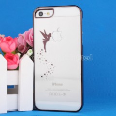Cute Angel Pattern Transparent Electroplated Case Cover for iPhone 5