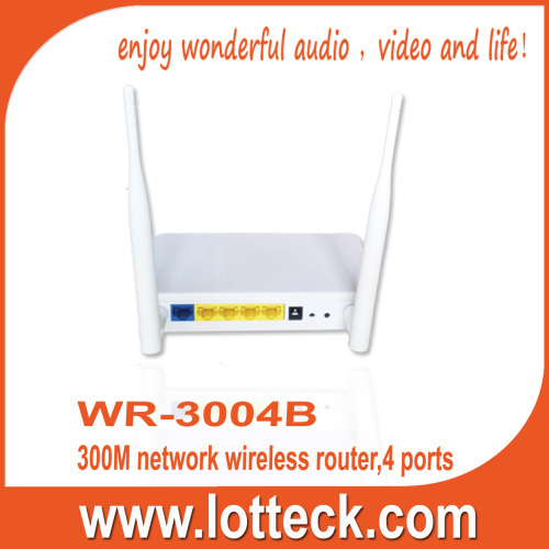 4 LAN Ports 300Mbps wireless networking router