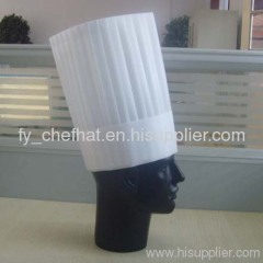 Disposable Paper Chef Hat Wood Pulp Paper Chef Cap