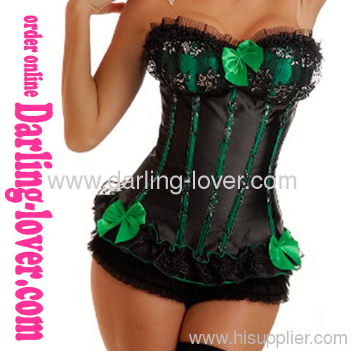 Sexy Green Bra Lace Corset