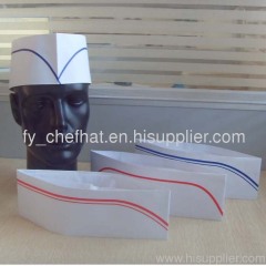 Disposable Paper Forage Hat Chef Cap