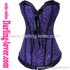 Blue Flower Fashion Sexy Corset