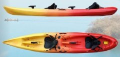 double sit on top kayak with PE material