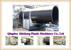 Large-diameter HDPE winding pipe machine