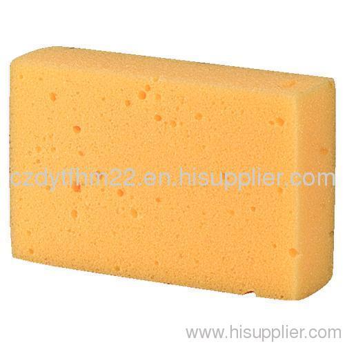 yellow home cleaning sponge