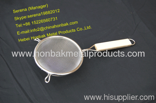 stainless steel Single fine mesh strainer