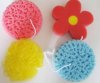 colorful and different shape bath cleaning sponge