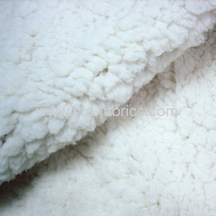 100% Polyester fake lamb fur fabric/berber fleece or polyester sherpa