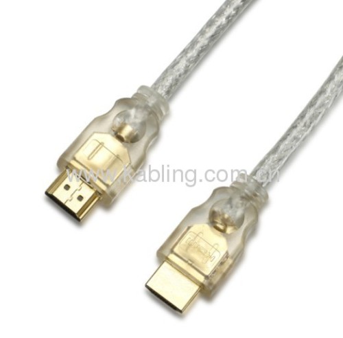 Transparent HDMI Cable A Type Male to A Type Male