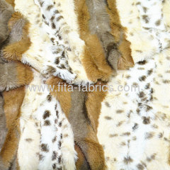 100% polyester or 100%arcylic embossed/printed pv plush fabric/faux fur