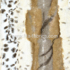 100% polyester or 100%arcylic embossed/printed pv plush fabric/faux fur