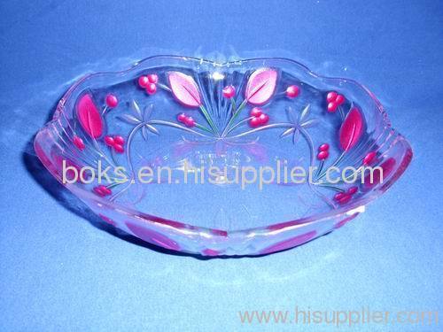 round flexible Plastic Fruit Plates