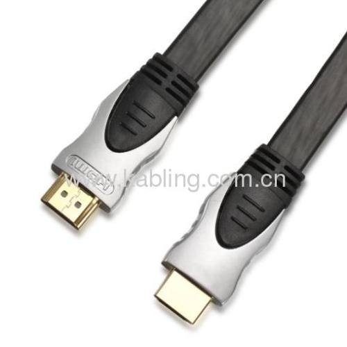 Flat HDMI Cable A Type Male to A Type Male With U-Silver ZN