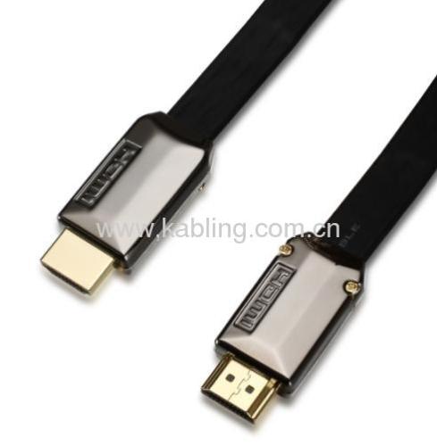 Flat HDMI Cable A Type Male to A Type Male With ZN Metal She