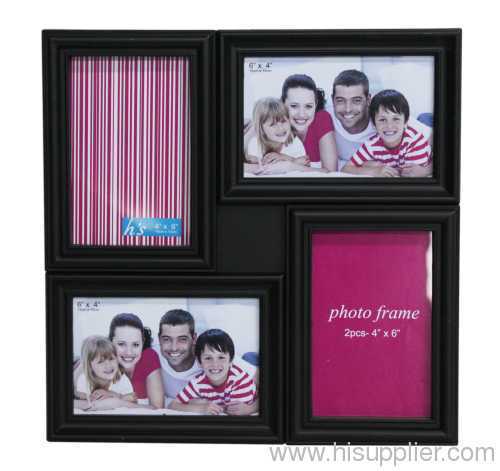 Plastic Injection Photo Frame, 4X6-4 opening